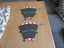 1:40 Carrera Profi 71501 geb Schienen 45 °  ( 4 Stück )mit Abbrüchen ohne OVP