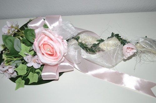 Tischdeko rosa kunstblumen - rosa,