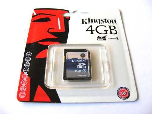 4gb sdhc card class 4 - card,