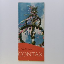 1951 Zeiss Ikon Contax IIa Kamera Prospekt Werbung Reklame Advertising
