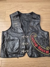 Vintage Leder Biker Weste