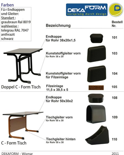Möbelgleiter kunststoff - möbelgleiter,