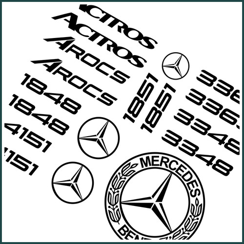 18er set arocs - set, black