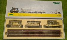 TRIX H0 21221 Hochzeitszug, Tenderlokomotive "Glaskasten"+2 Länderbahn Wagen OVP