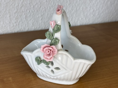 Porzellankorb rosen - m.,