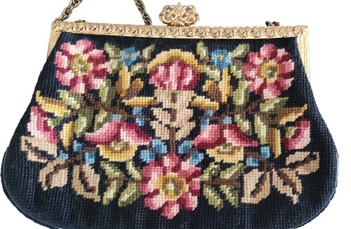 Vintage gobelin handtasche - vintage,