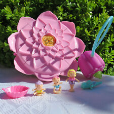 Mini Polly Pocket Fountain Fantasy Seerose alle 4 Figuren Bluebird