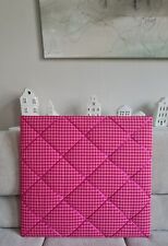 Schmuckboard Memoboard Stoff Fotowand pink NEU 56 x 54 cm Vichy karo