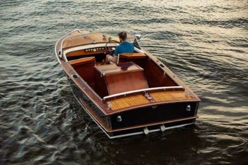 Klassisches motorboot forslund - motorboot,