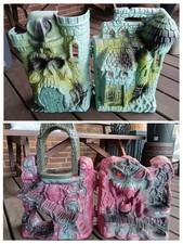 ?Motu vintage Burgen Castle Grayskull + Snake Mountain Mattel Masters Heman 80s