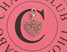 Original Thomas Sabo Charm Anhänger  „Herz Ornamente“ 925 silber #1398-001-12