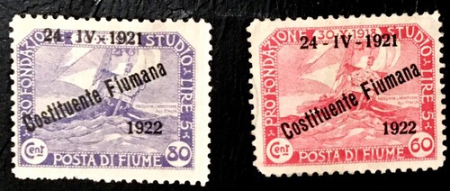 1922 fiume overprinted - 1922,