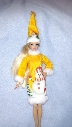 Barbie kleid mütze winter - kleid,