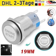 12V Universal Auto Motor Startknopf Druckschalter Zündung Starter Schalter DE_