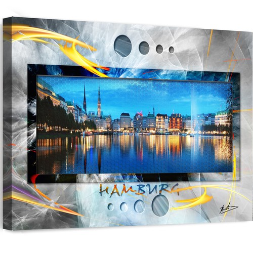 Leinwand bild hamburg städte - bild,
