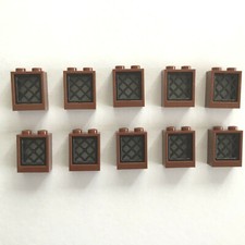 10 Lego Fenster mit Gitter