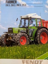 FENDT Farmer 240 250 260 275 S Traktoren Prospekt Bulldog Schlepper