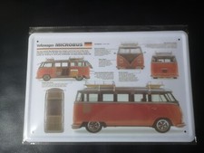 Blechschild Schild 20x30 VW Volkswagen T1 T2  Bulli , Infoschild, Bild, Deko PK3