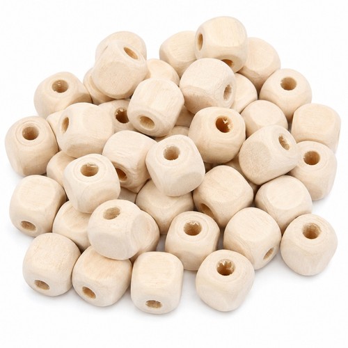 100 holzperlen natur 10mm - 100,