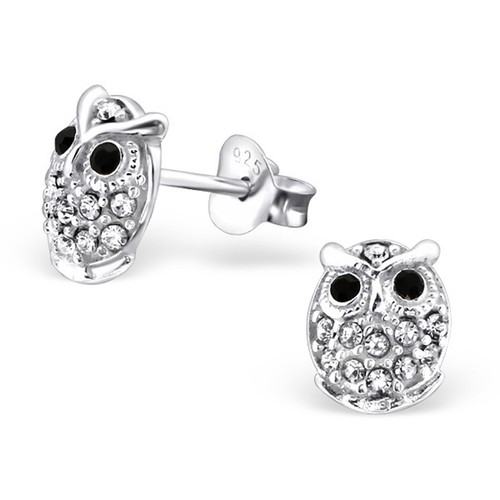 Eulen ohrringe 925 silber - ohrringe,