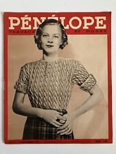Pénélope Travaux de Laine et Modes Strickzeitschrift Frankreich 1936
