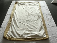 Betthusse Bett-Husse Hotel-Husse Bettüberwurf Bettrock Bettvolant Weiß Beige 