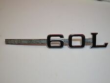 Original AUDI 60 L - METALL Schriftzug Typenzeichen Emblem - neuwertig NOS