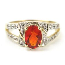 Wunderschöner Ring aus 375er Gold / 9 Karat Farbstein Feueropal? VINTAGE RG54
