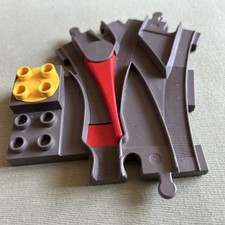 Lego 1 Duplo Eisenbahn Weiche Schiene gebogen  6379 alt dunkelgrau Duplo 