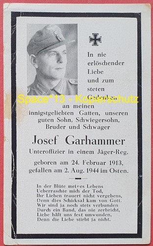 Sterbebild debno neudamm - sterbebild, /
