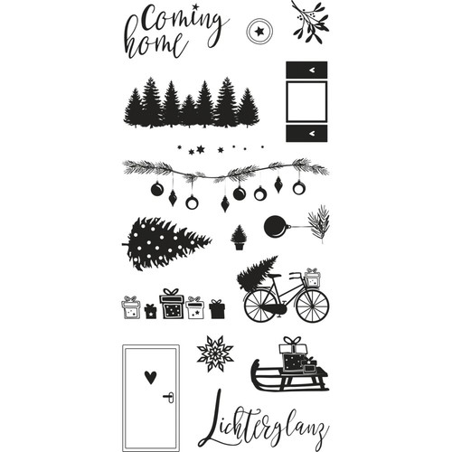 Clear stamps coming home - stamps,