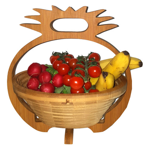 Ananas obstschale klappkorb - ananas,