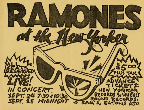 The ramones concert window - ramones,