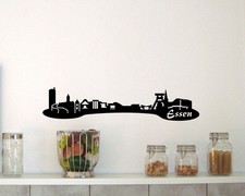 30cm Wandtattoo Essen Skyline