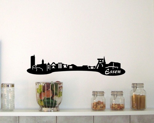 30cm wandtattoo essen skyline - wandtattoo,