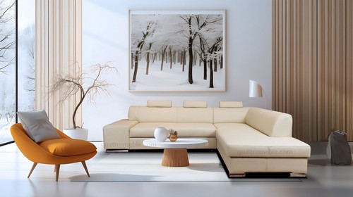 Rindsleder ecksofa leder ecke - rindsleder,