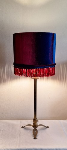 Tischlampe 70er messingfuß - tischlampe,