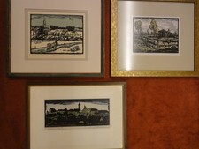 3x Dachauer Maler, R. Huber