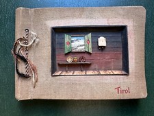 altes Foto Leer-Album mit Holzeinlagen im Cover (3D) aus Tirol,  XT300425/18