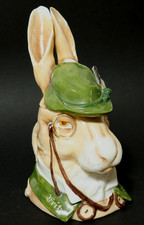 Alter Figurenkrug Schierholz Hase Gentleman charakter Krug beerstein Bierkrug