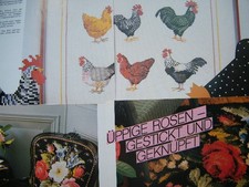 Kreuzstich Stickbilder Hühner