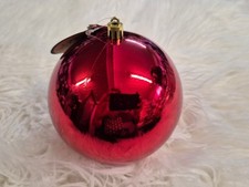 XXL Kunststoffkugel Christbaumkugel Gartenkugel Weihnachtskugel glänzend  12 cm