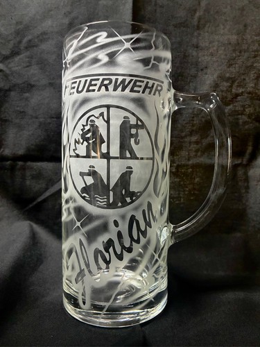 Feuerwehr krug glas bierkrug - krug,