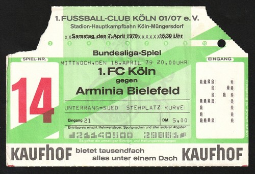 Ticket 1978 1 - ticket, köln