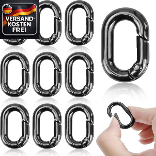 Mini karabinerhaken set - set, 10