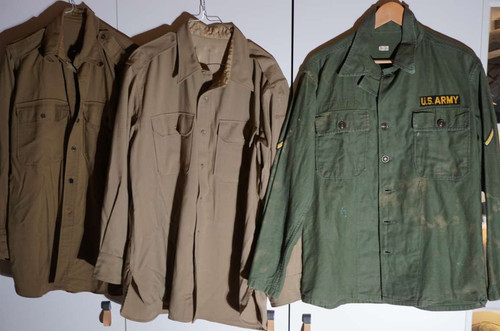 Army uniform hemden aus - 3x,