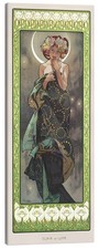 Leinwandbild Der Mond und die Sterne - Der Mond (Clair de lune) - Alfons Mucha