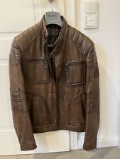 Belstaff Herren Lederjacke Größe 48/M Biker Motorrad wie neu Luxus Weihnachten