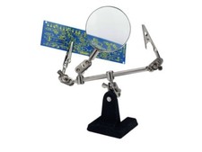 Donau HH2 Helping Hand mit Lupe und Krokoklemmen helfende Hand Neu