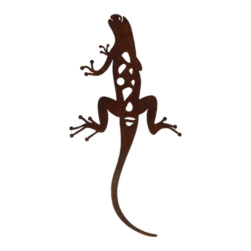 Rost gartenfigur gecko zum - rost,